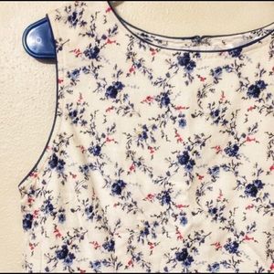 🌈 Vintage linen floral country dress